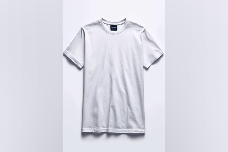 White T Shirt Logo Branding Mockup example image 1