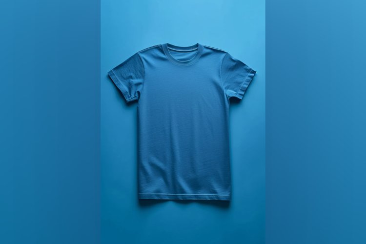 Dark Aqua T Shirt Logo Branding Mockup