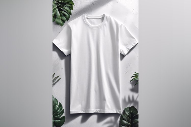 White T Shirt Logo Branding Mockup