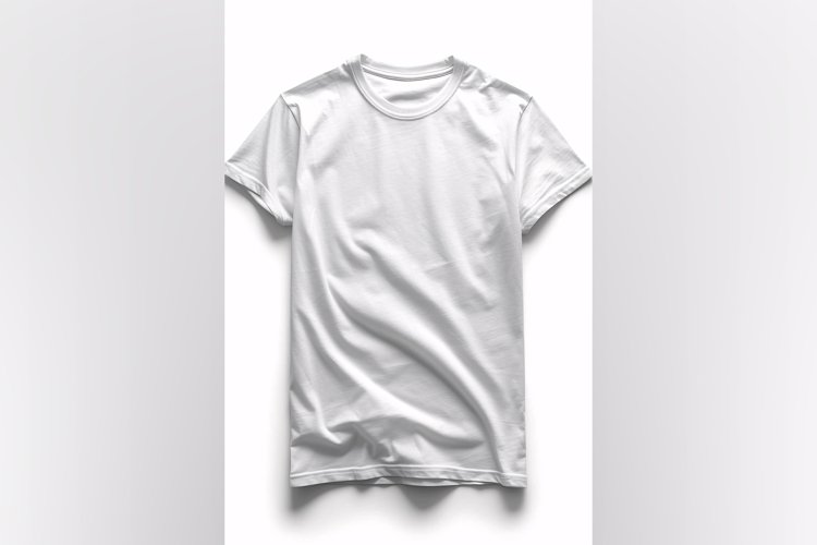 White T Shirt Logo Branding Mockup example image 1