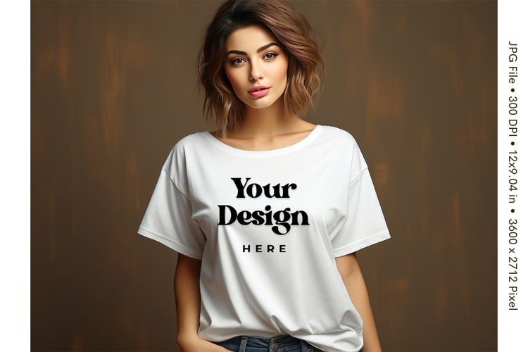 White T-shirt Mockups Bella and Canvas Top View Mockups_39
