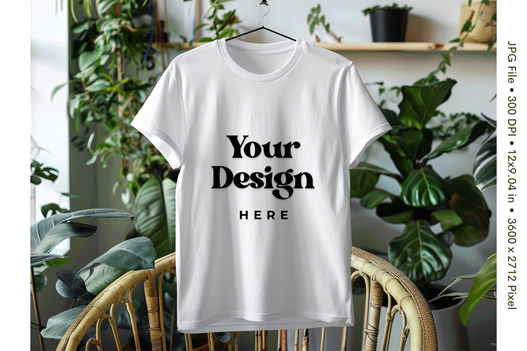 White T-shirt Mockups Bella and Canvas Top View Mockups_6