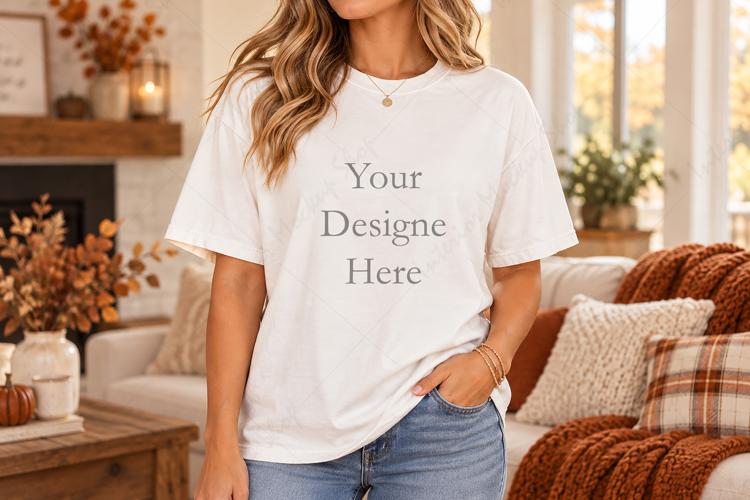 T-shirt Mockup Design White