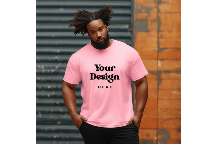 Pink T-shirt Mockups Bella and Canvas Top View Mockups_2