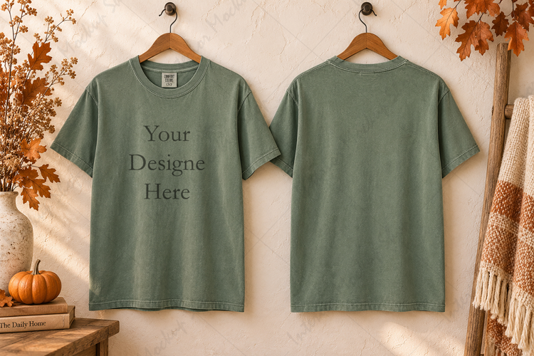 T-shirt Mockup Design Green