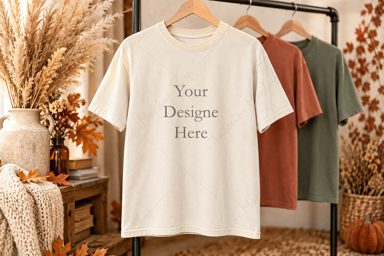 T-shirt Mockup Design White example image 1