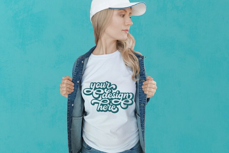 White Tshirt Mockup Image 8
