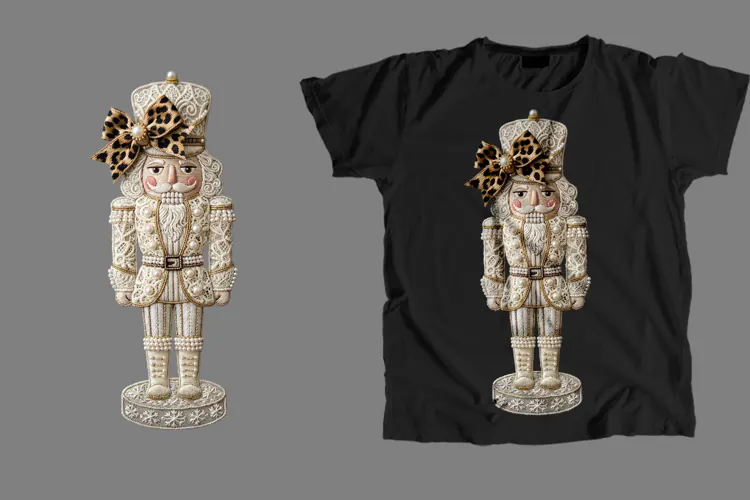 Lace Nutcracker T-Shirt Sublimation PNG 300 DPI