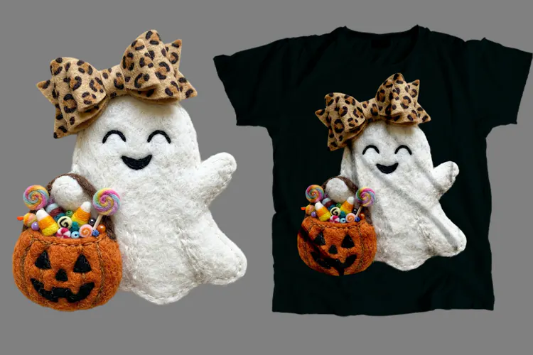 Felt Ghost Candy T-Shirt PNG