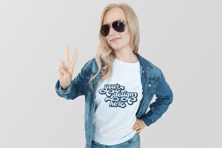 White Tshirt Mockup Image 10