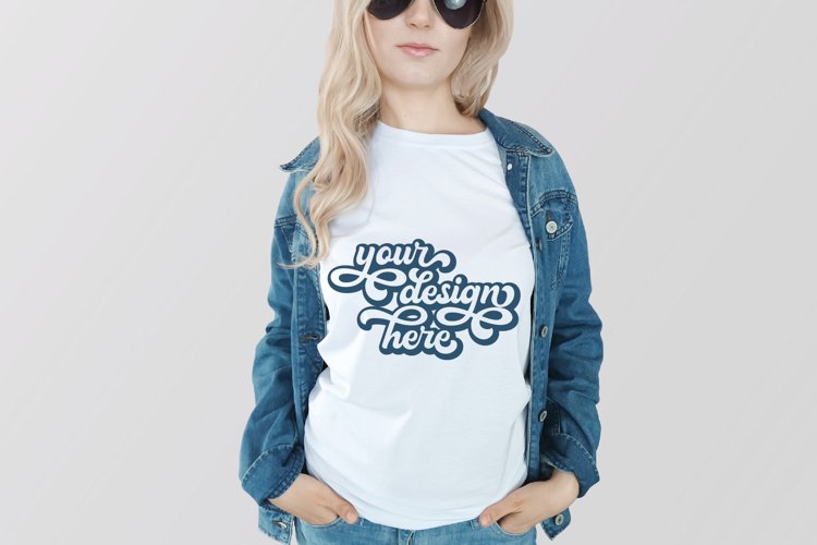White Tshirt Mockup Image 10