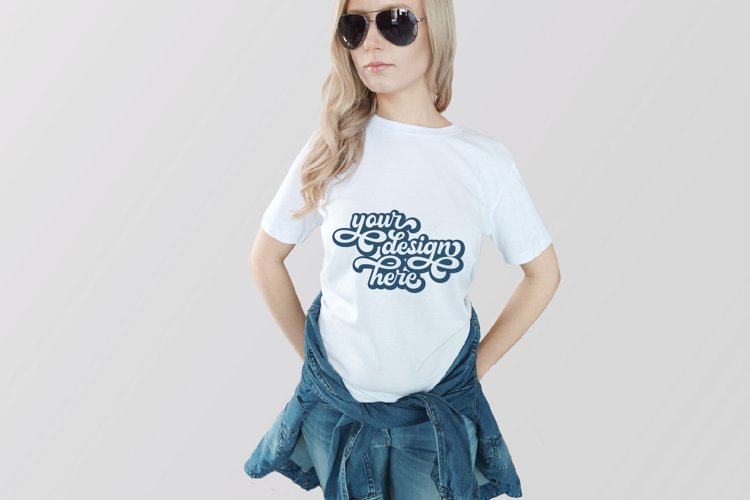 White Tshirt Mockup Image 8