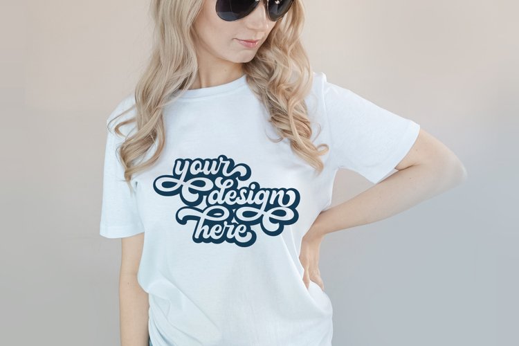 White Tshirt Mockup Image 22