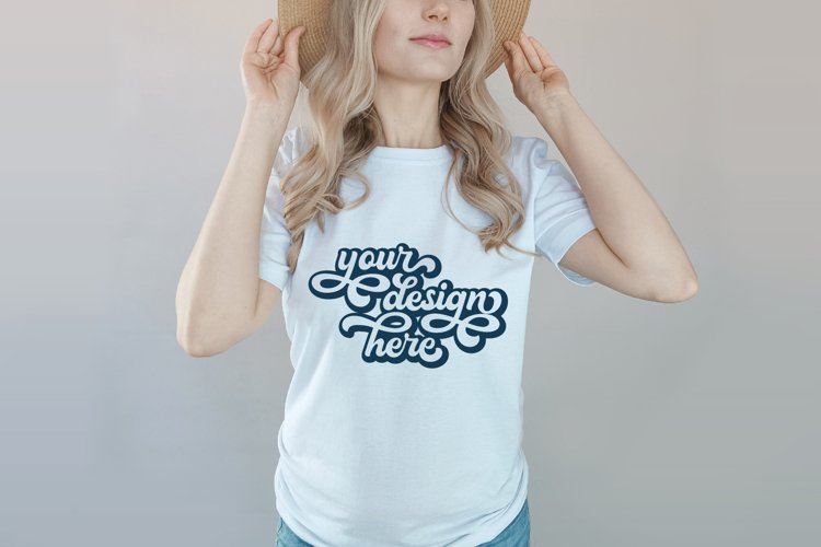 White Tshirt Mockup Image 4