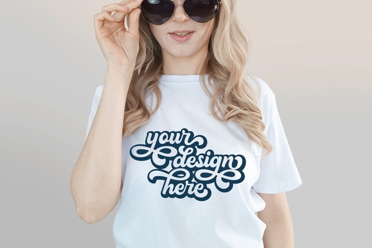 White Tshirt Mockup Image 20
