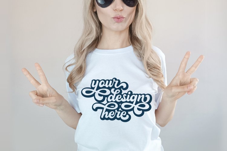 White Tshirt Mockup Image 5