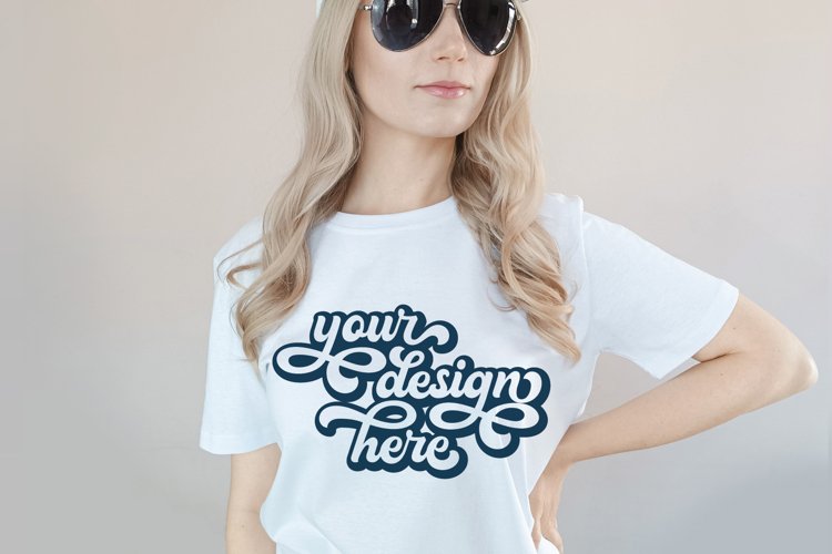 White Tshirt Mockup Image 3