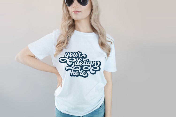 White Tshirt Mockup Image 7