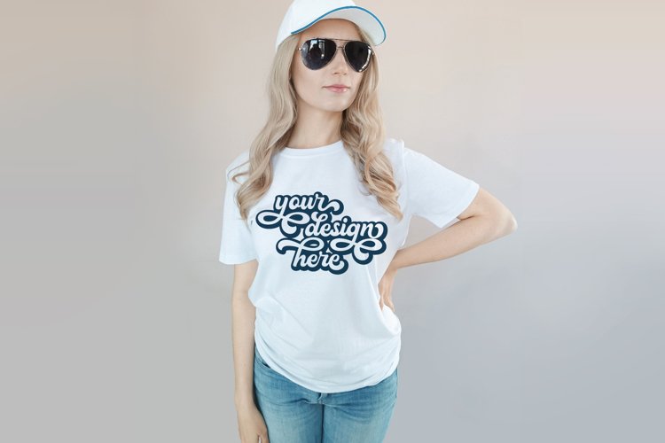 White Tshirt Mockup Image 8