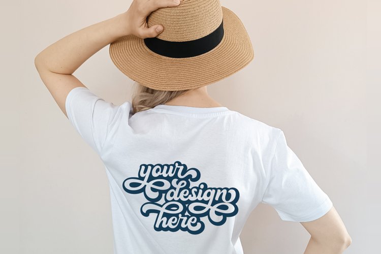 White Tshirt Mockup Image 3