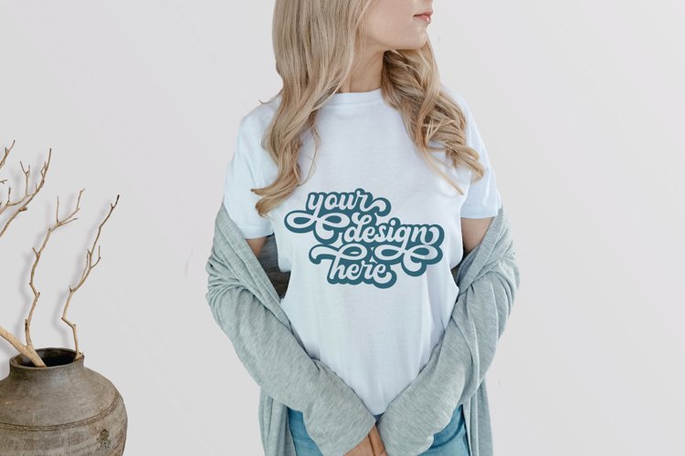 White Tshirt Mockup Image 2