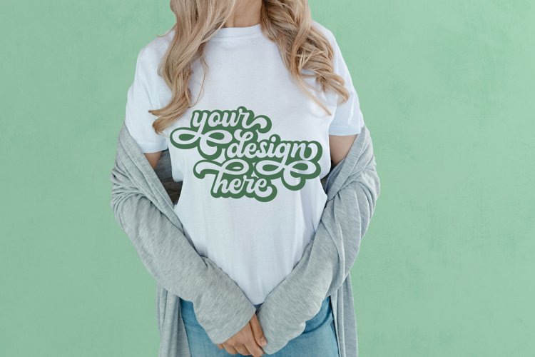 White Tshirt Mockup Image 9