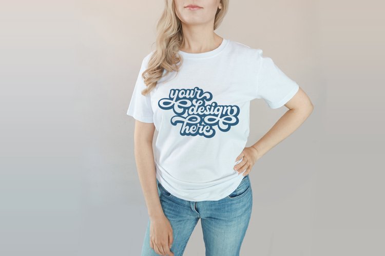 White Tshirt Mockup Image 5