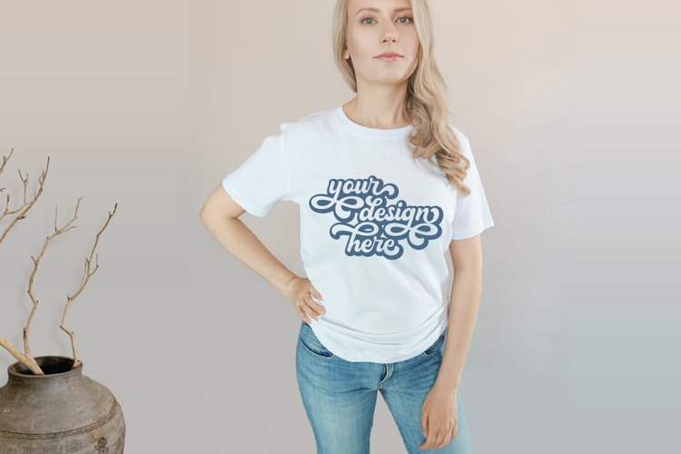 White Tshirt Mockup Image 2