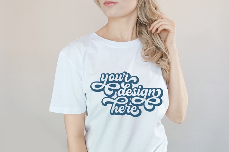 White Tshirt Mockup Image 4