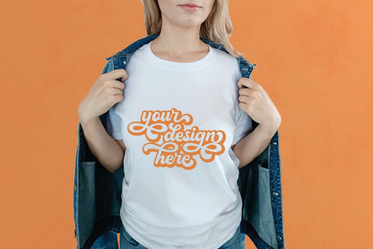 White Tshirt Mockup Image 20