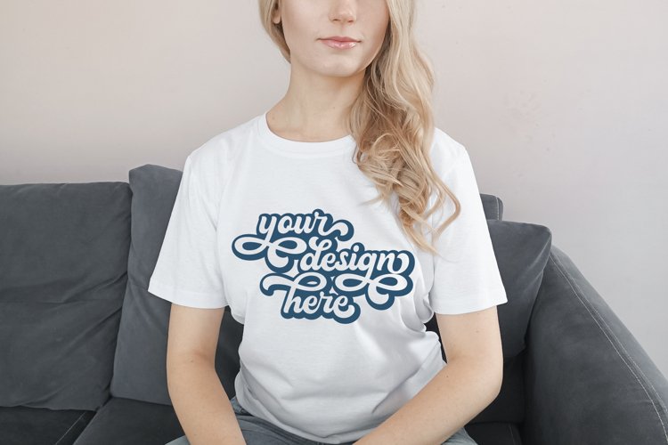 White Tshirt Mockup Image 24