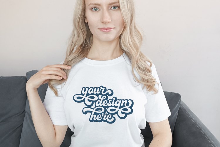 White Tshirt Mockup Image 10