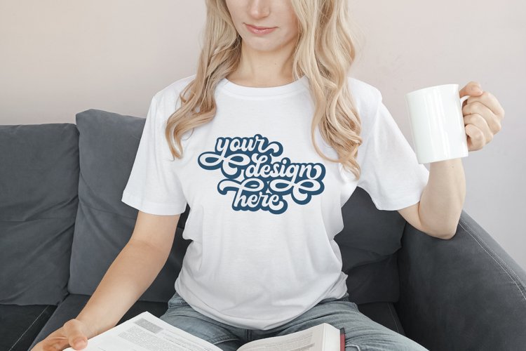 White Tshirt Mockup Image 23