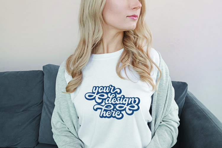 White Tshirt Mockup Image 18