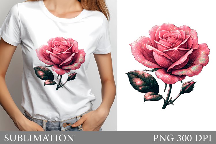 Rose Sublimation. Rose T-Shirt Sublimation