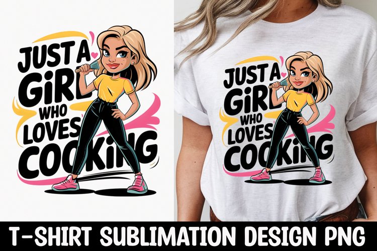 Just a Girl Who Loves painting T-shirt Sublimation Design