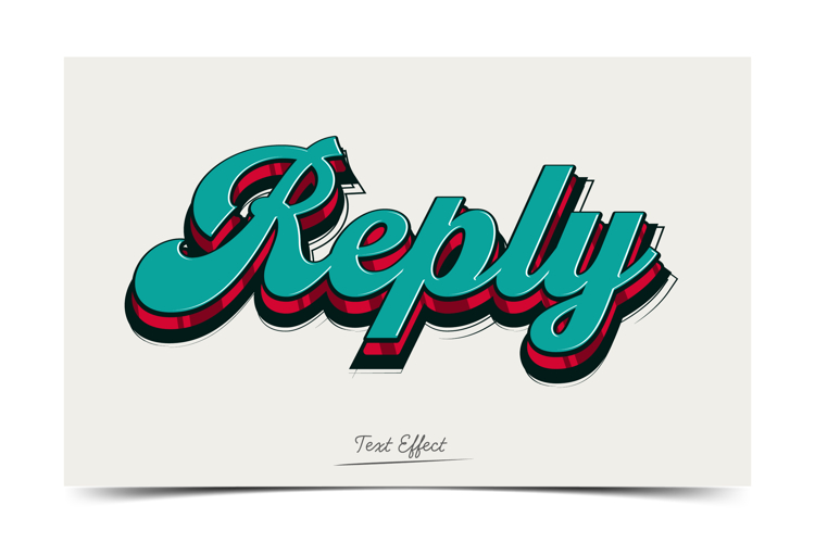 Hand draw Lettering Style Text Effects Editable