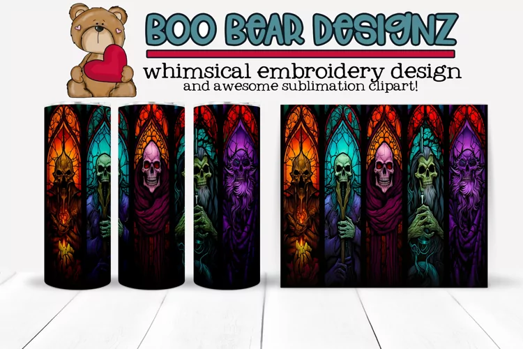 Halloween Sublimation tumbler design