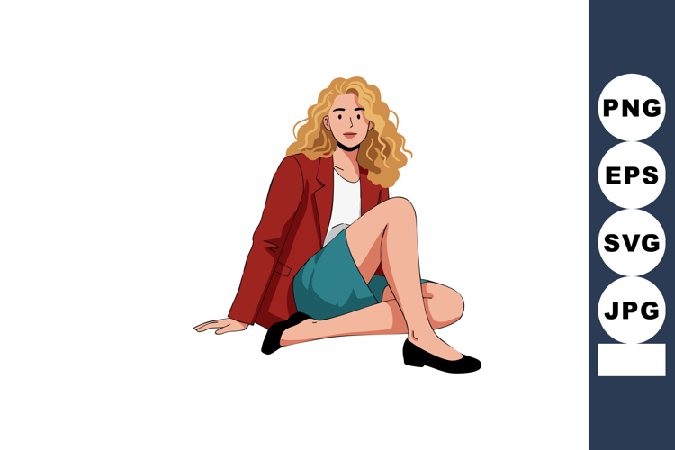 Curly Hair Clipart Image 17