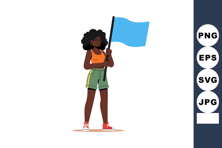African American Woman Clipart Image 3