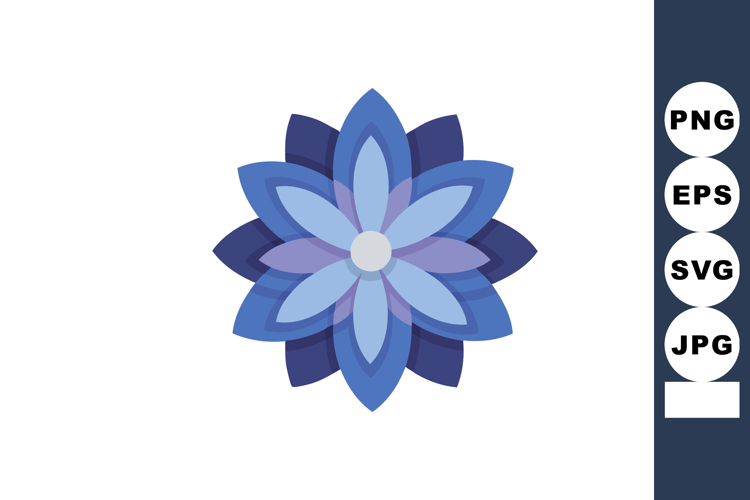 Purple Flower Clipart Image 9
