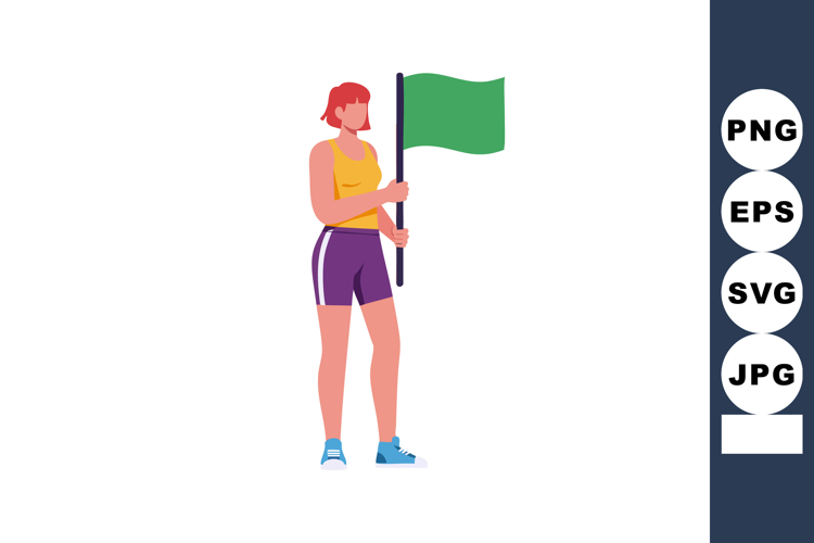 Red Flag Clipart Image 2