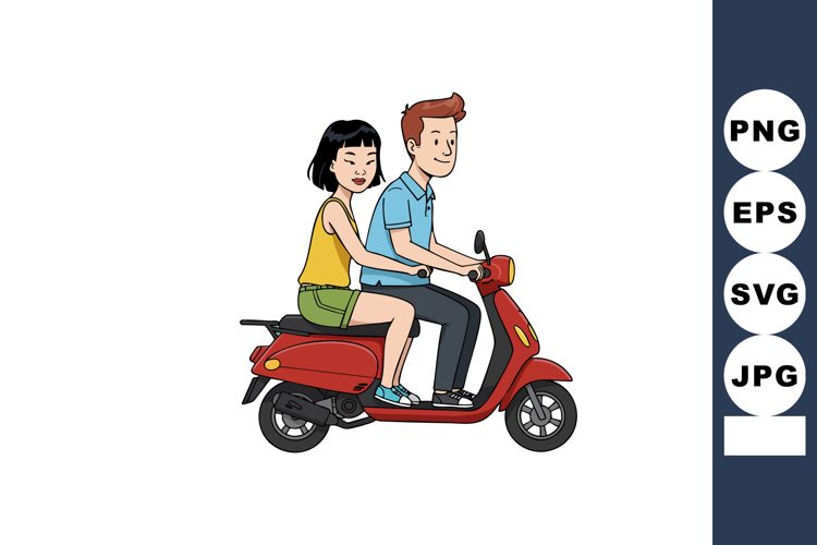Scooter Clipart Image 8