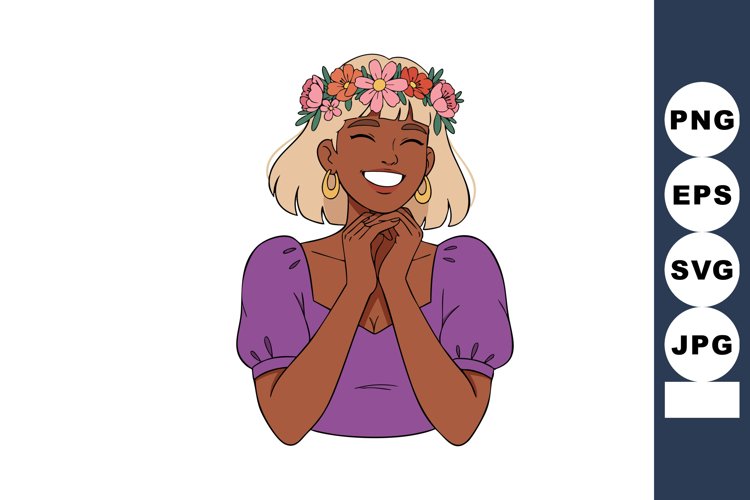 Purple Flower Clipart Image 5