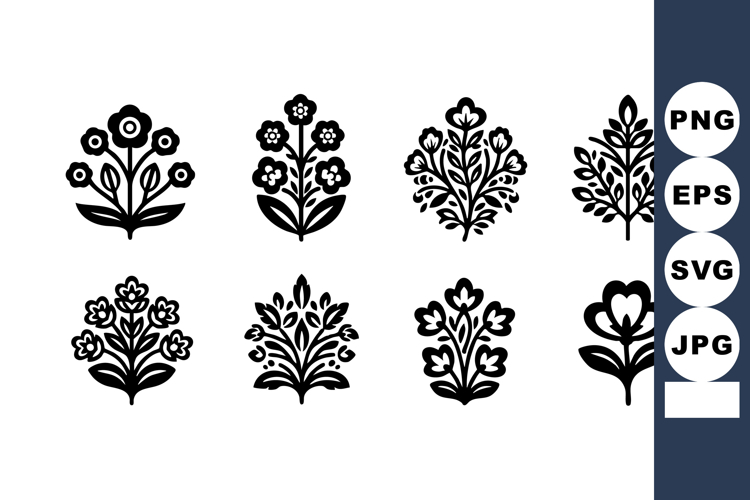 Flower Silhouette Image 11