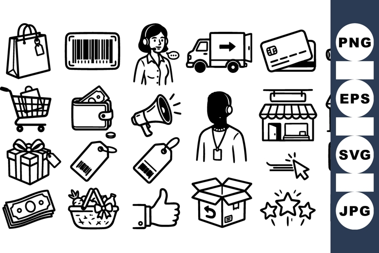 Ecommerce Business Icon Pack For Online Stores