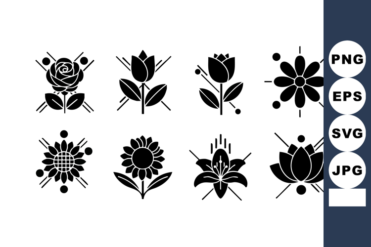 Flower Silhouette Image 15