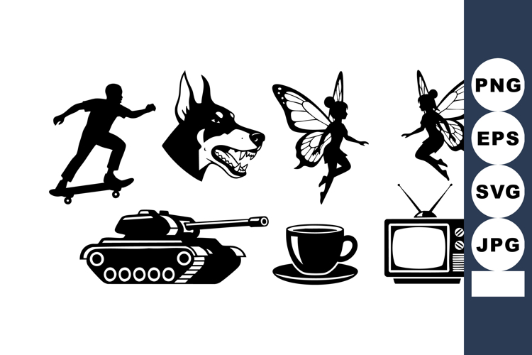 Dog Silhouette Image 14