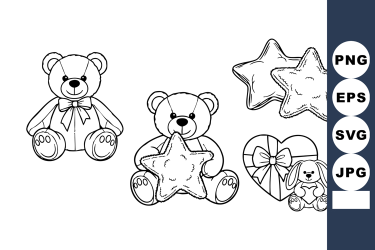 Teddy Bear Coloring Page Image 5