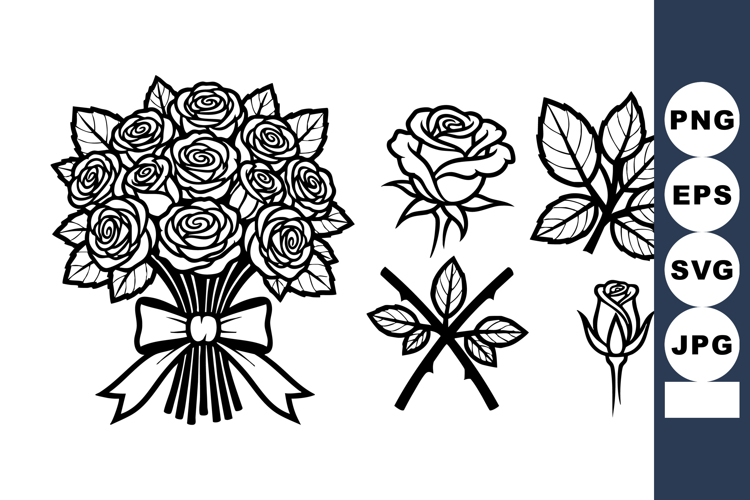 Black Rose Silhouette Image 11